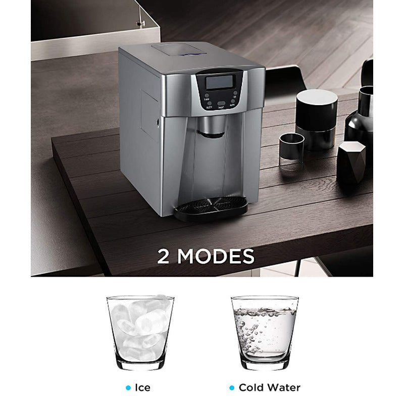 Ice Maker Household Small Mini Commercial Automatic Multi-function Water Dispenser Desktop Ice-dropping Ice Maker - NJPH Best Selling 