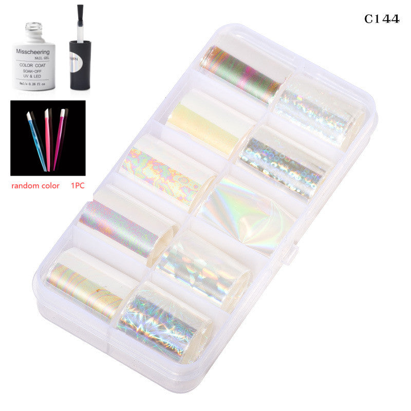 Nail Art Transfer Foils Set Of 12 - NJPH Best Selling 