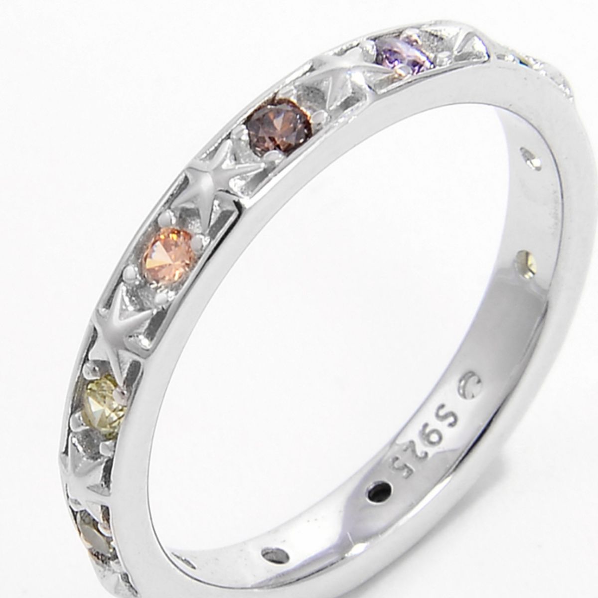 925 Sterling Silver Inlaid Zircon Ring - NJPH Best Selling 