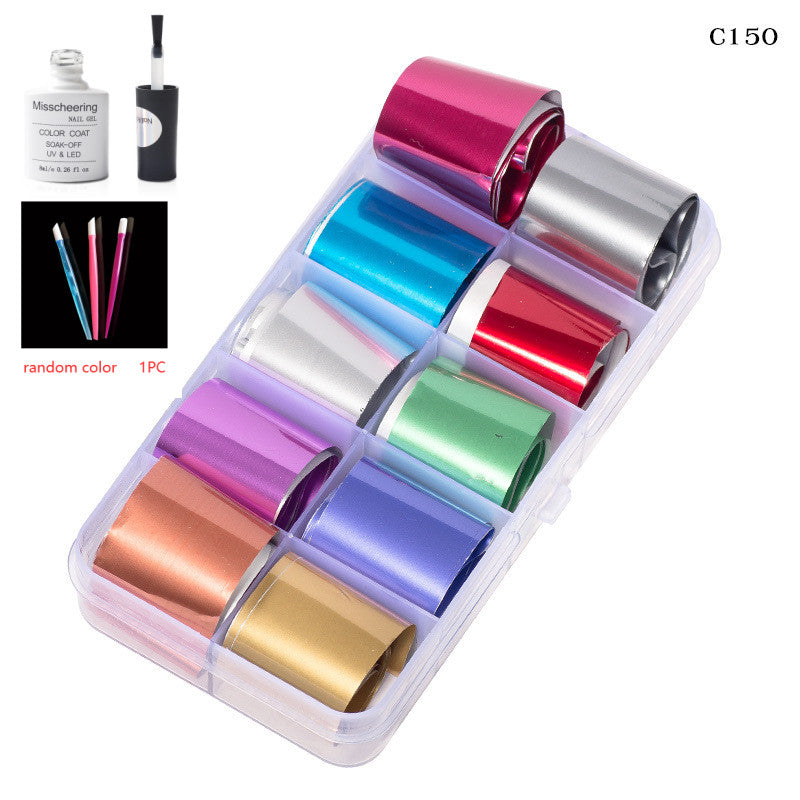 Nail Art Transfer Foils Set Of 12 - NJPH Best Selling 