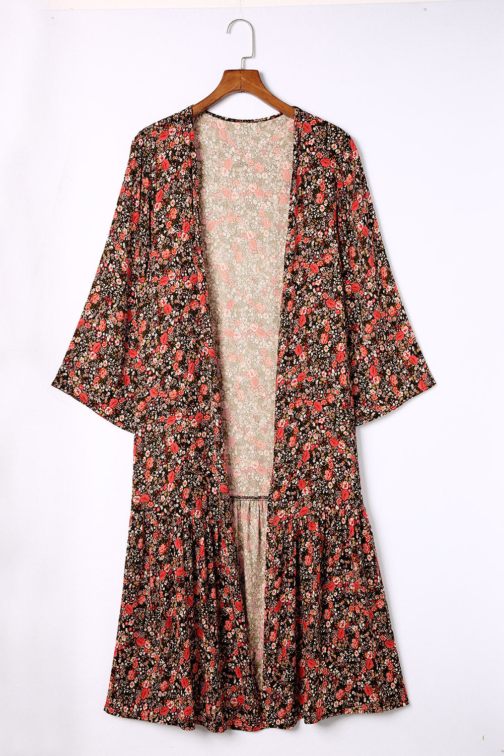 Floral Open Front Duster Cardigan - NJPH Best Selling 