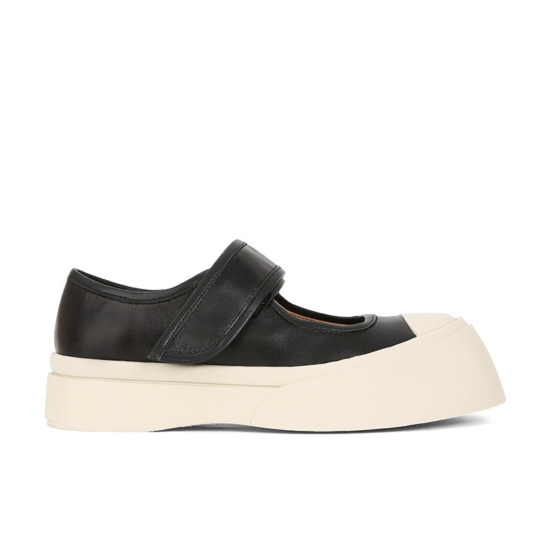 Velcro Platform Mary Jane Shoes Women - NJPH Best Selling 