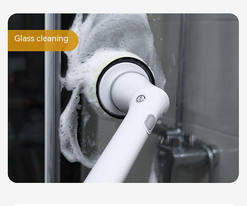 Electric Scrubber Cleaning Wall Long Handle Elbow Telescopic Multifunction Cleaning Brush - NJPH Best Selling 