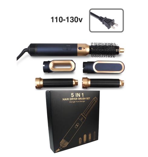 New Hair Dryer Multi Hair Styler 5 In1 Curling Iron Hair - NJPH Best Selling 