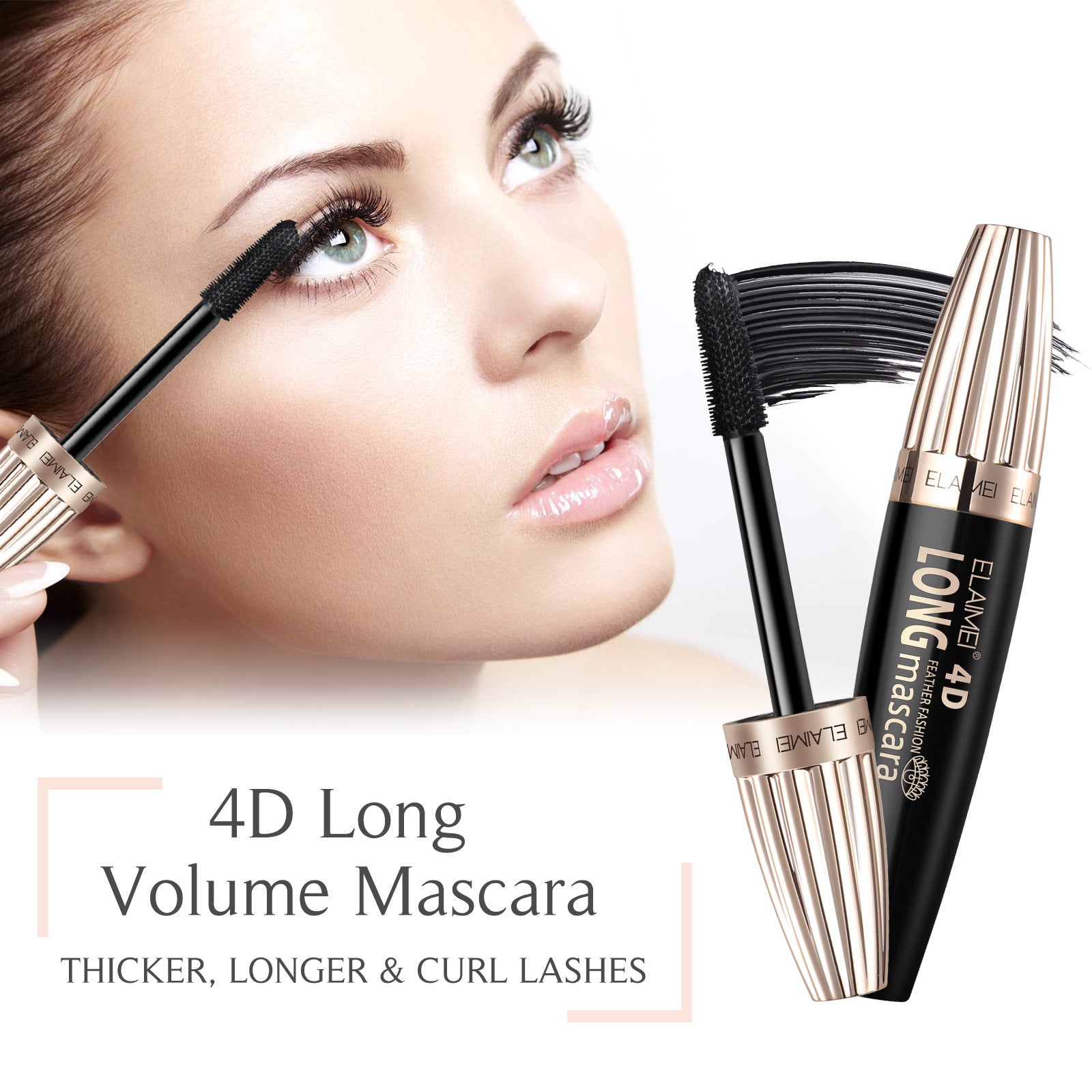 Long 4D Curling SUNFLOWER Durable Mascara - NJPH Best Selling 