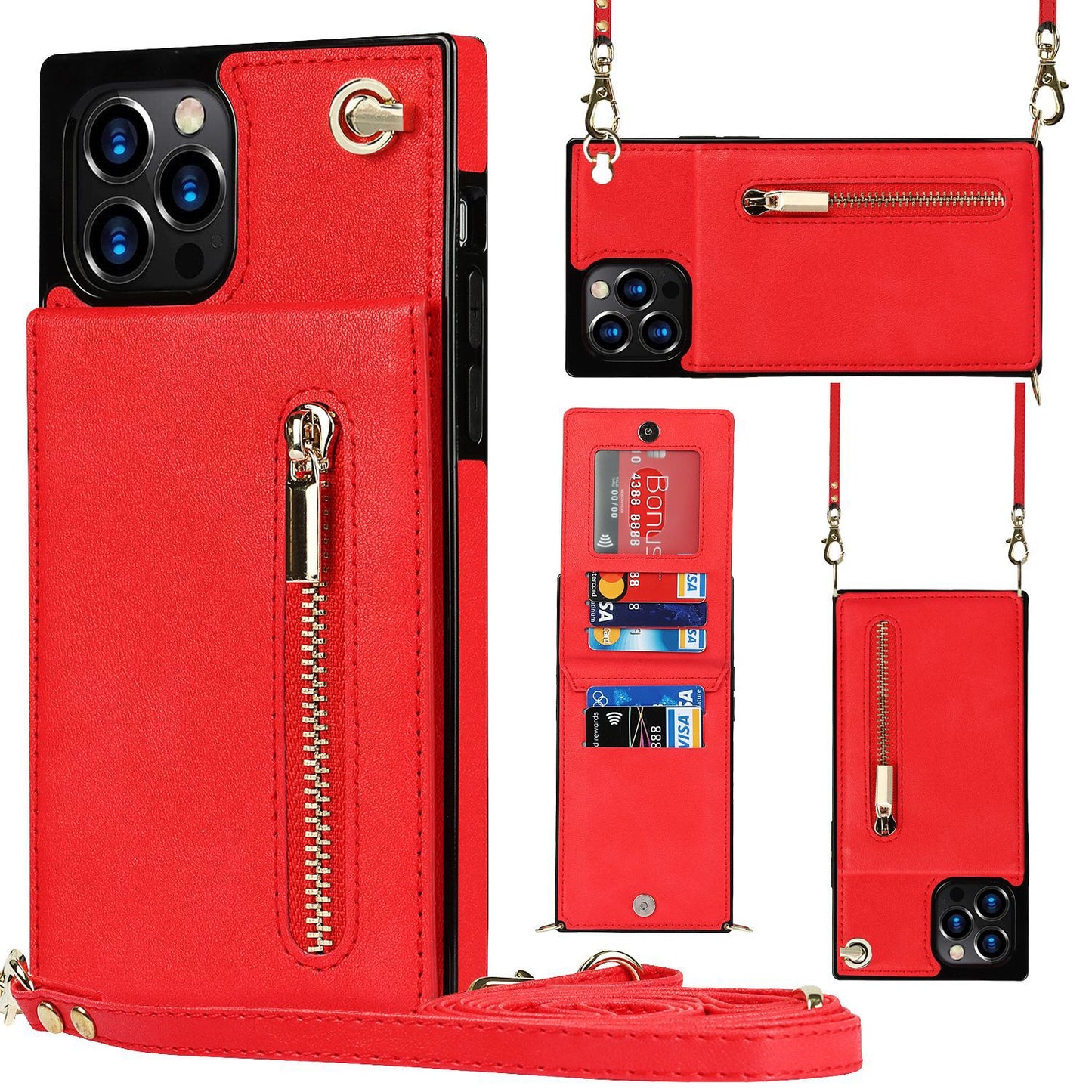 Zipper Phone Case Phone Case Crossbody - NJPH Best Selling 