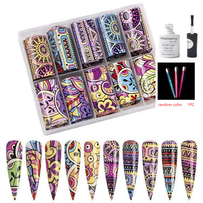 Nail Art Transfer Foils Set Of 12 - NJPH Best Selling 