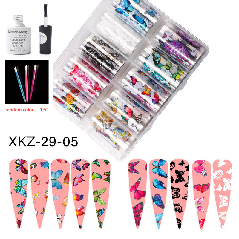 Nail Art Transfer Foils Set Of 12 - NJPH Best Selling 