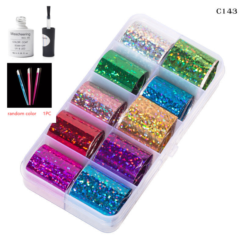 Nail Art Transfer Foils Set Of 12 - NJPH Best Selling 