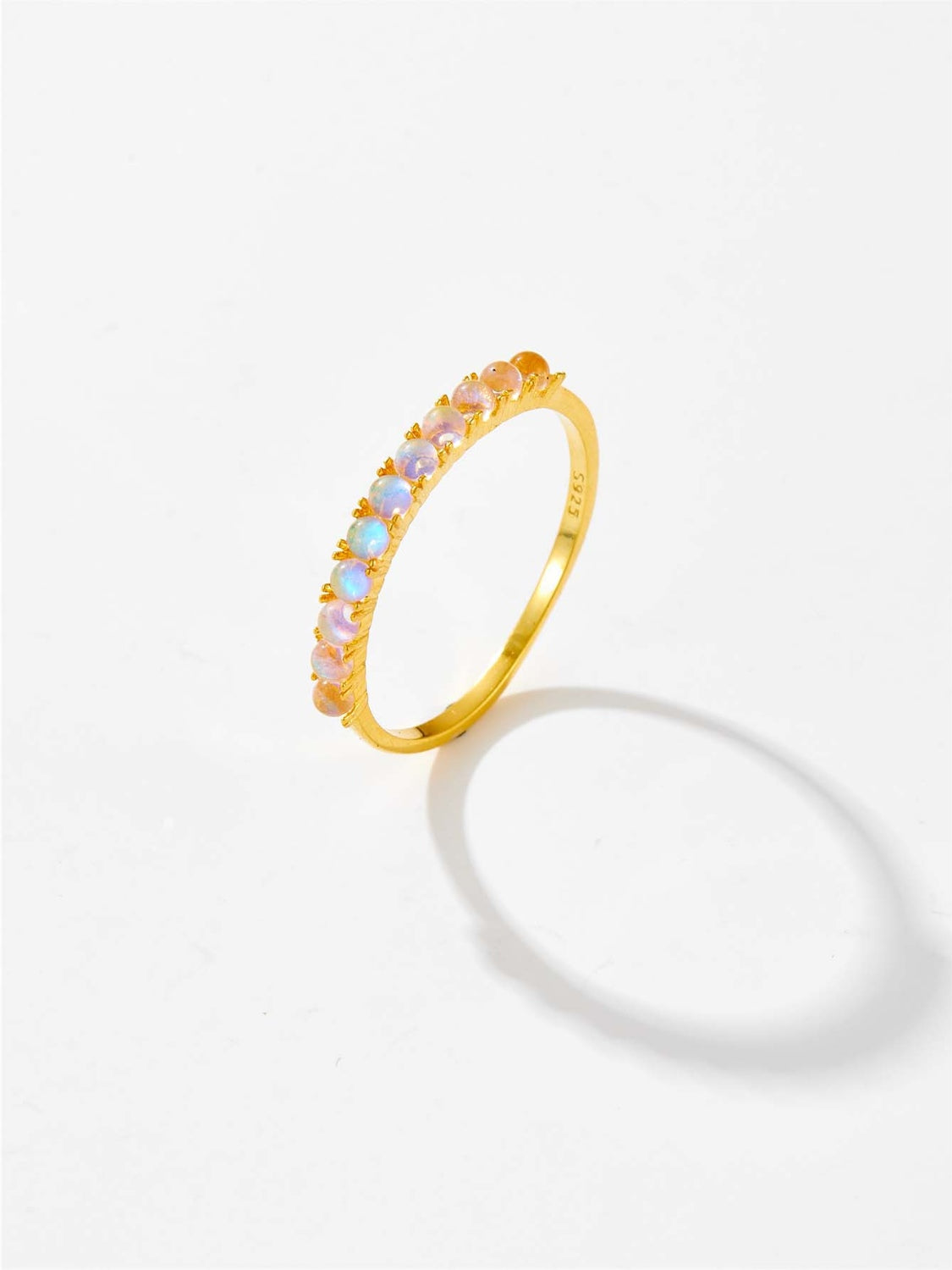 925 Sterling Silver Inlaid Opal Ring - NJPH Best Selling 