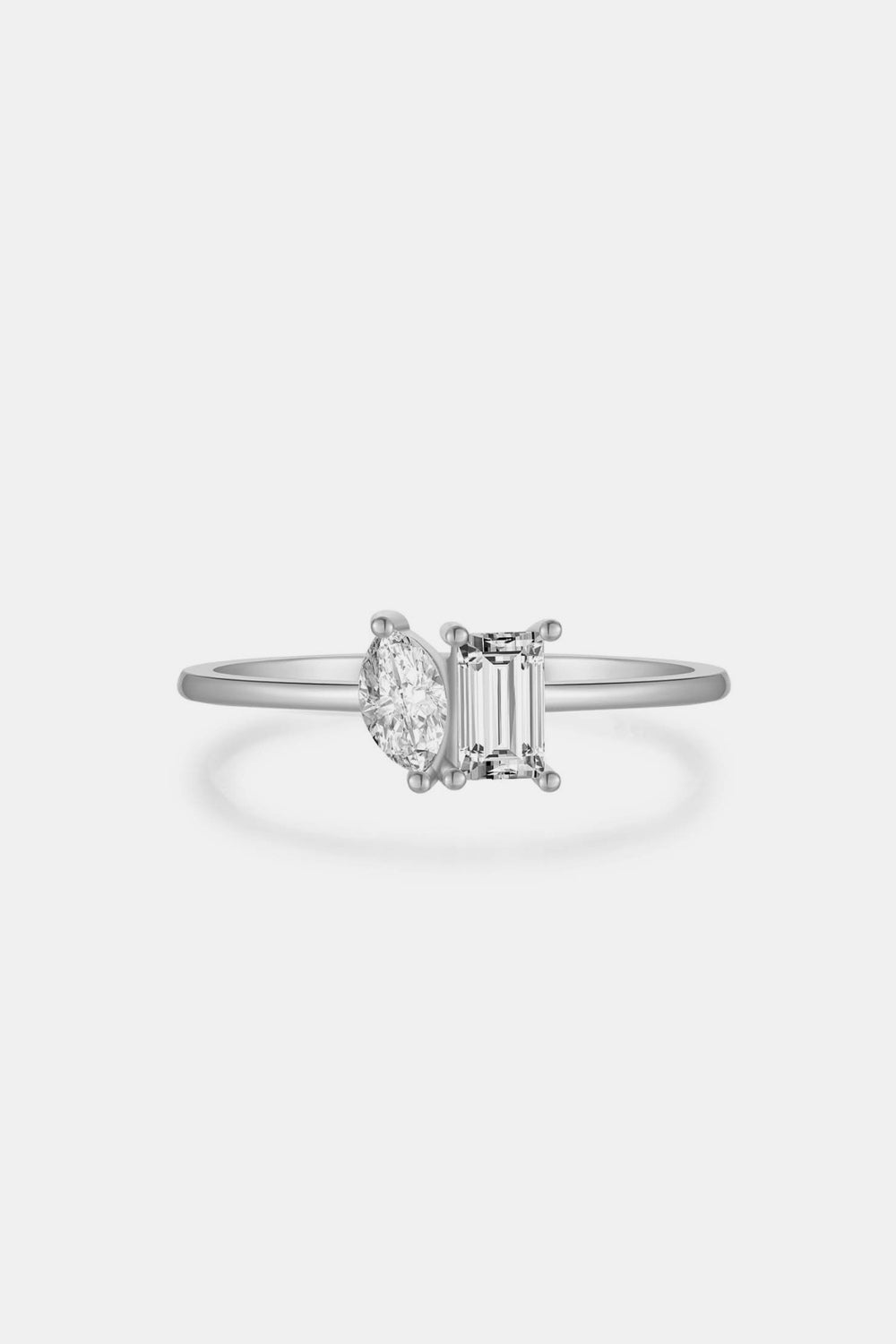 925 Sterling Silver Geometric Zircon Ring - NJPH Best Selling 