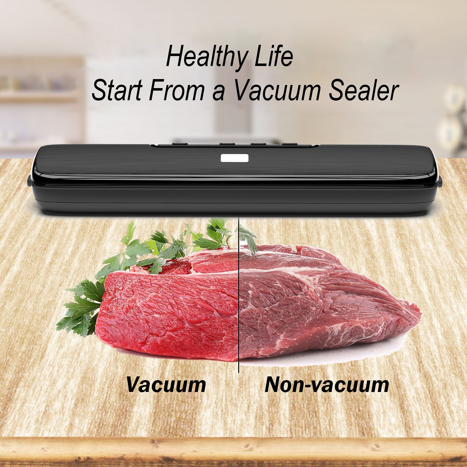 Household Vacuum Sealer Kitchen Preservation Sealer - NJPH Best Selling 