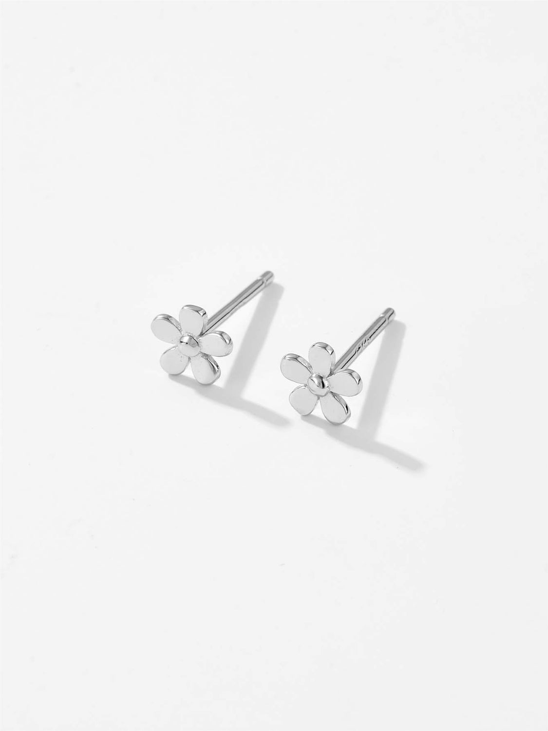 925 Sterling Silver Flower Shape Stud Earrings - NJPH Best Selling 