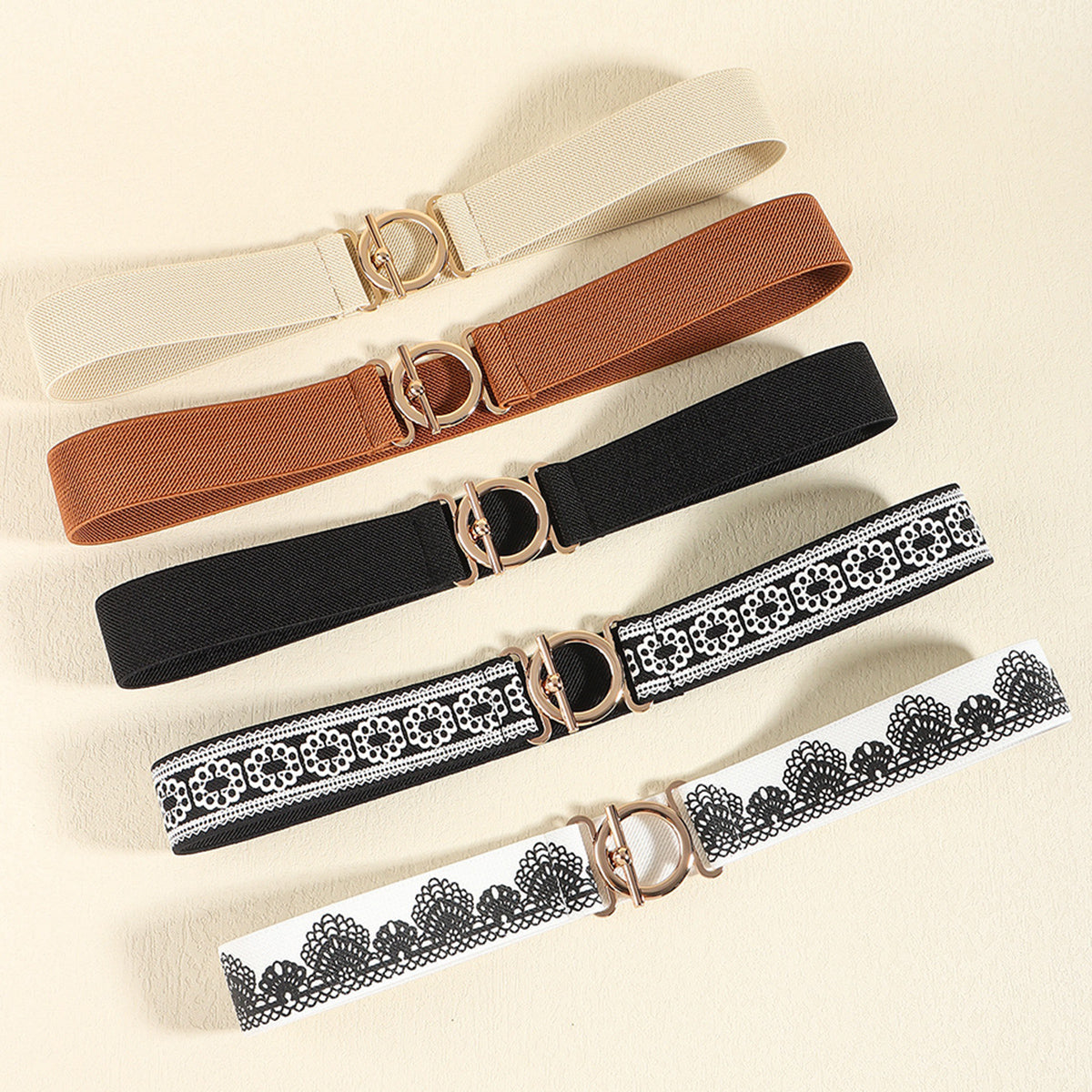 Toggle Clasp Elastic Belt - NJPH Best Selling 