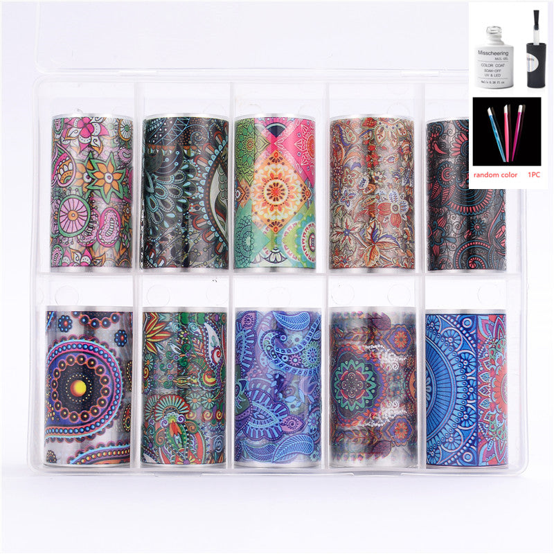 Nail Art Transfer Foils Set Of 12 - NJPH Best Selling 