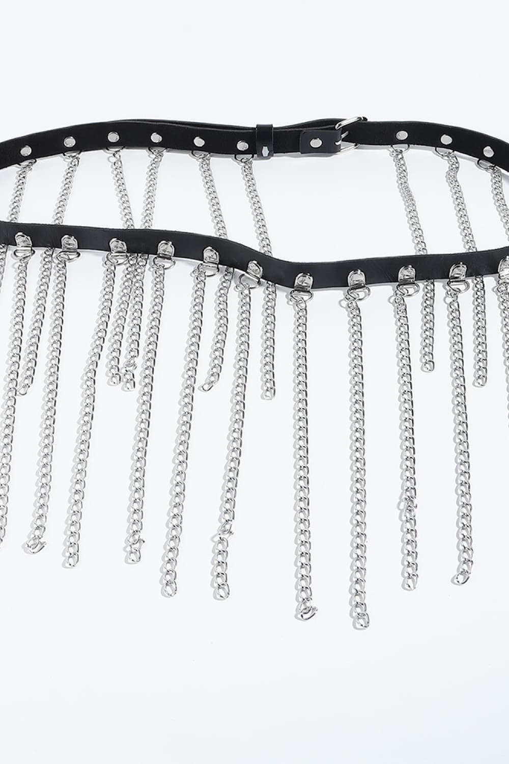 Fringed Chain PU Leather Belt - NJPH Best Selling 