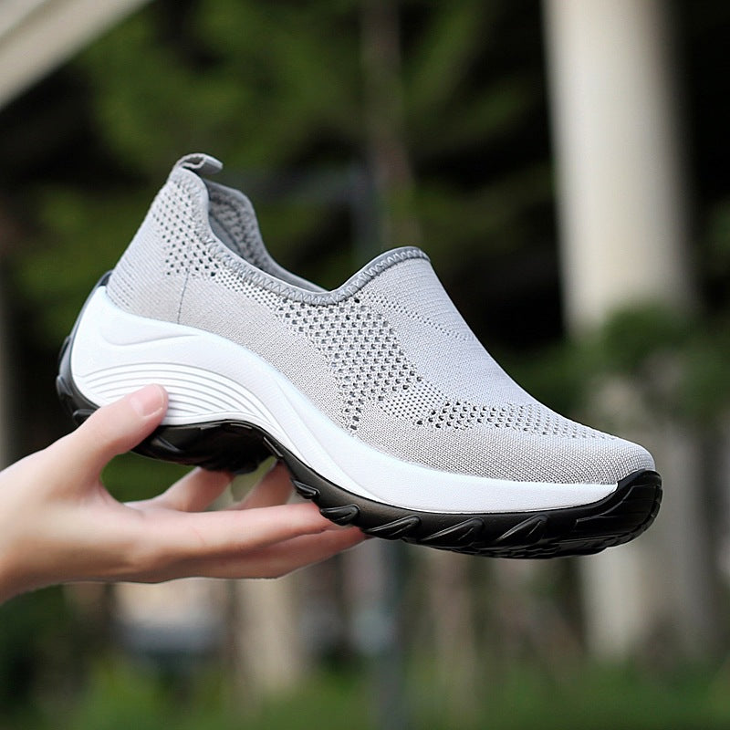 Women Casual Shoes Thick Sole Slip On Tenis Sneakers Comfortable Female Outdoor Climbing Hiking Shoes - NJPH Best Selling 