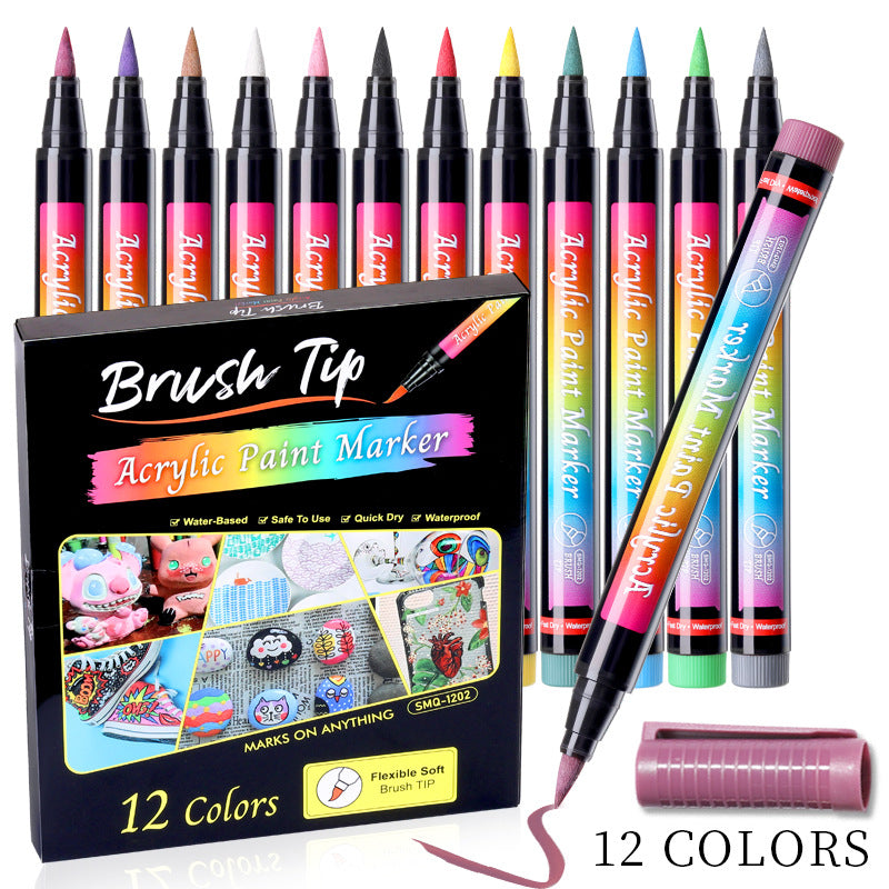 Twelve Color Nail Paint Doodle Pen Color Box - NJPH Best Selling 