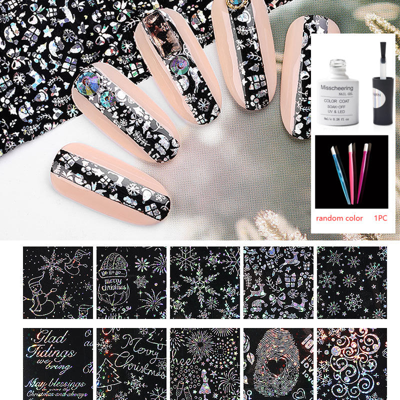 Nail Art Transfer Foils Set Of 12 - NJPH Best Selling 