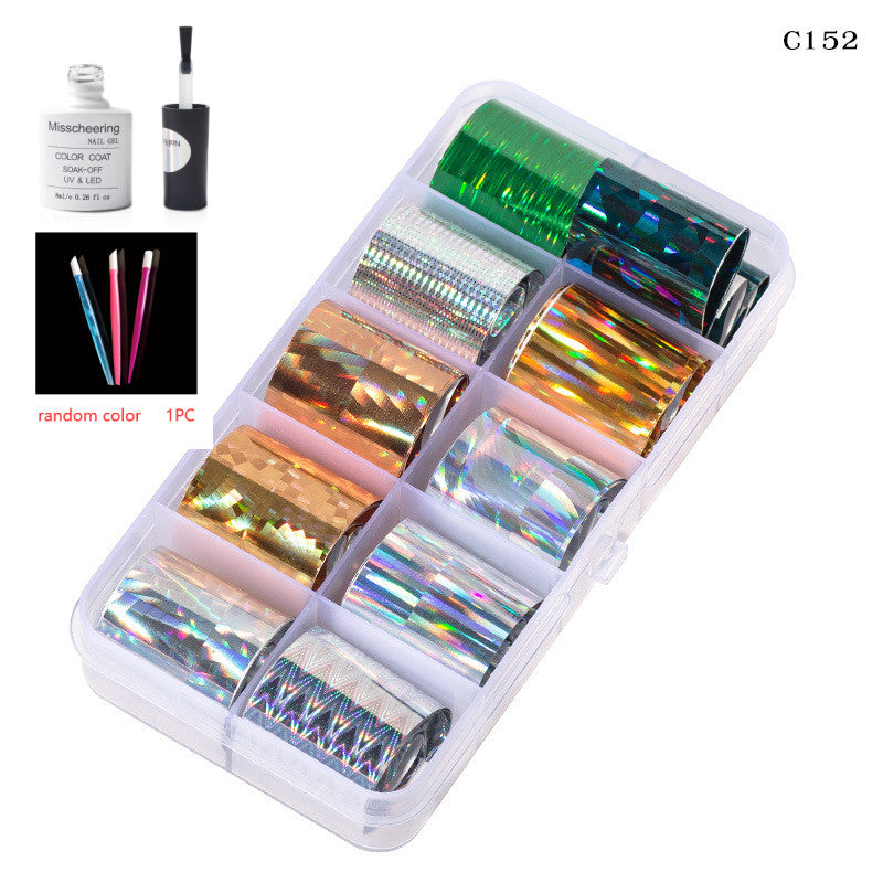 Nail Art Transfer Foils Set Of 12 - NJPH Best Selling 