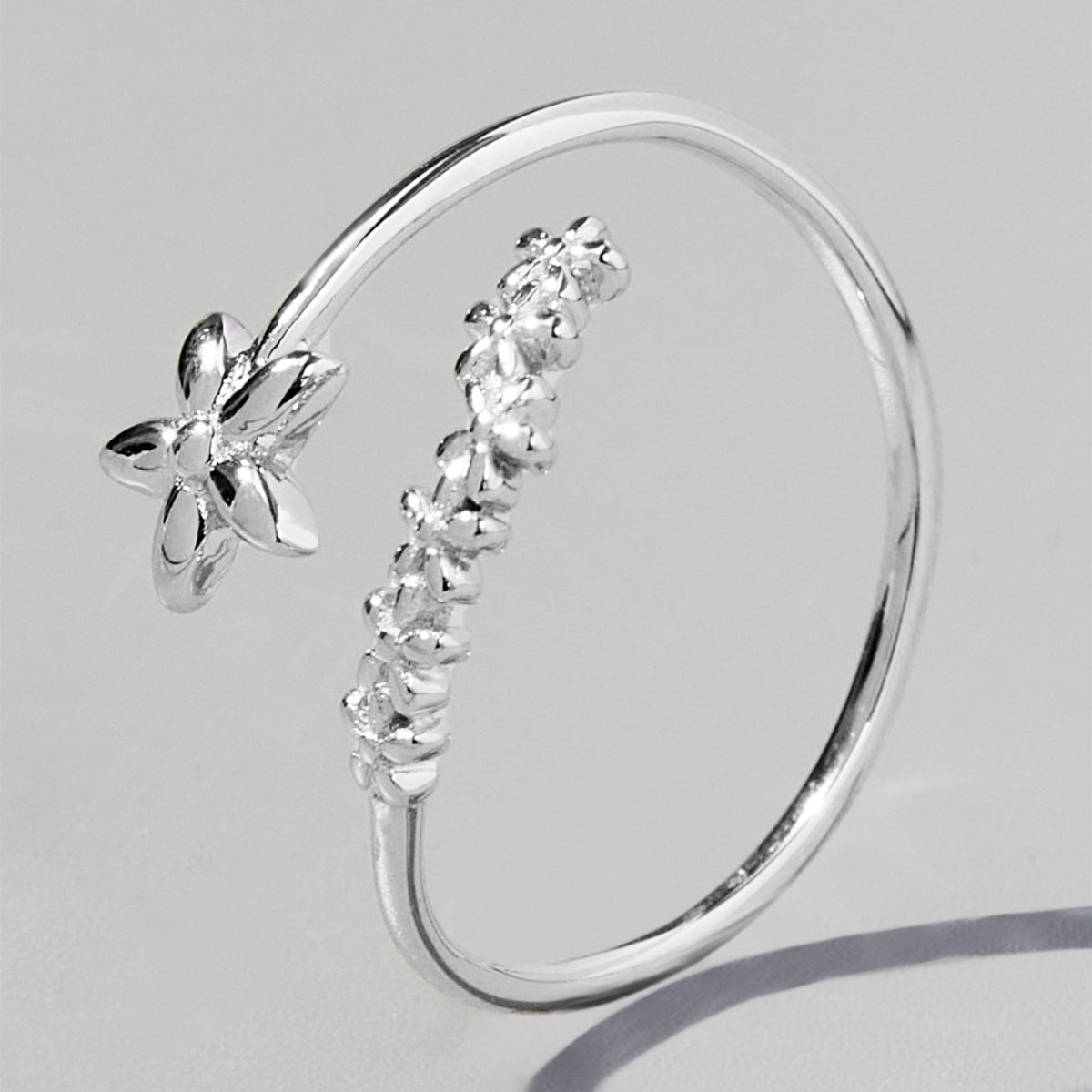 925 Sterling Silver Flower Ring - NJPH Best Selling 