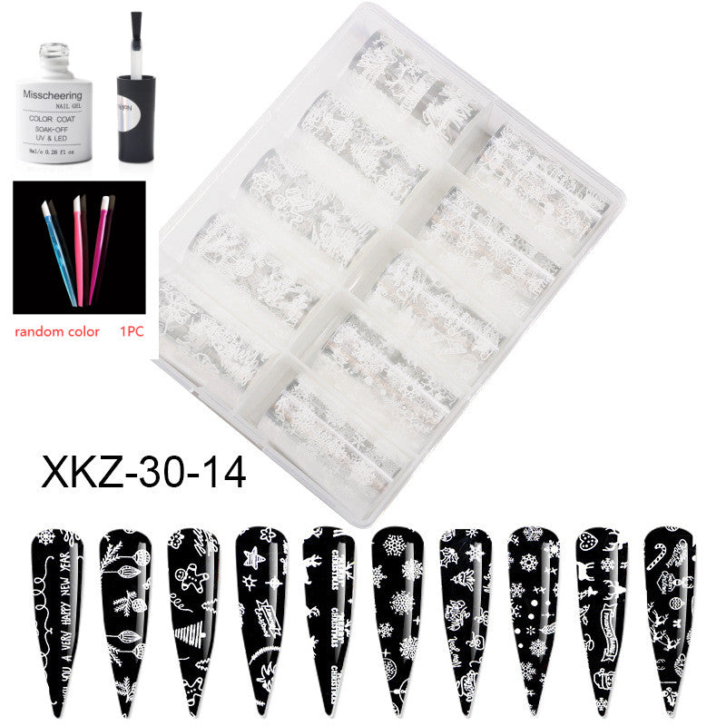 Nail Art Transfer Foils Set Of 12 - NJPH Best Selling 