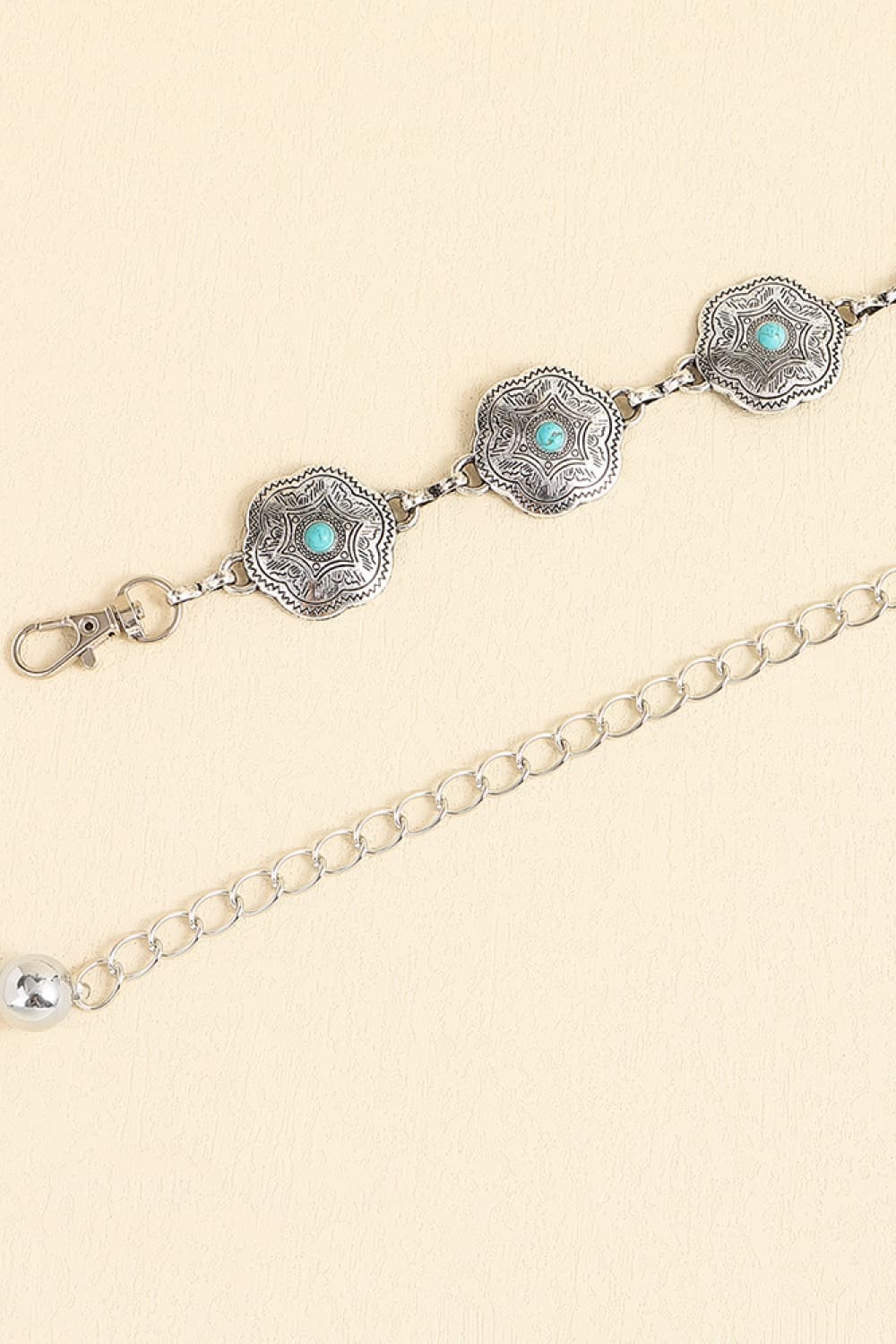 Vintage Turquoise Alloy Belt - NJPH Best Selling 