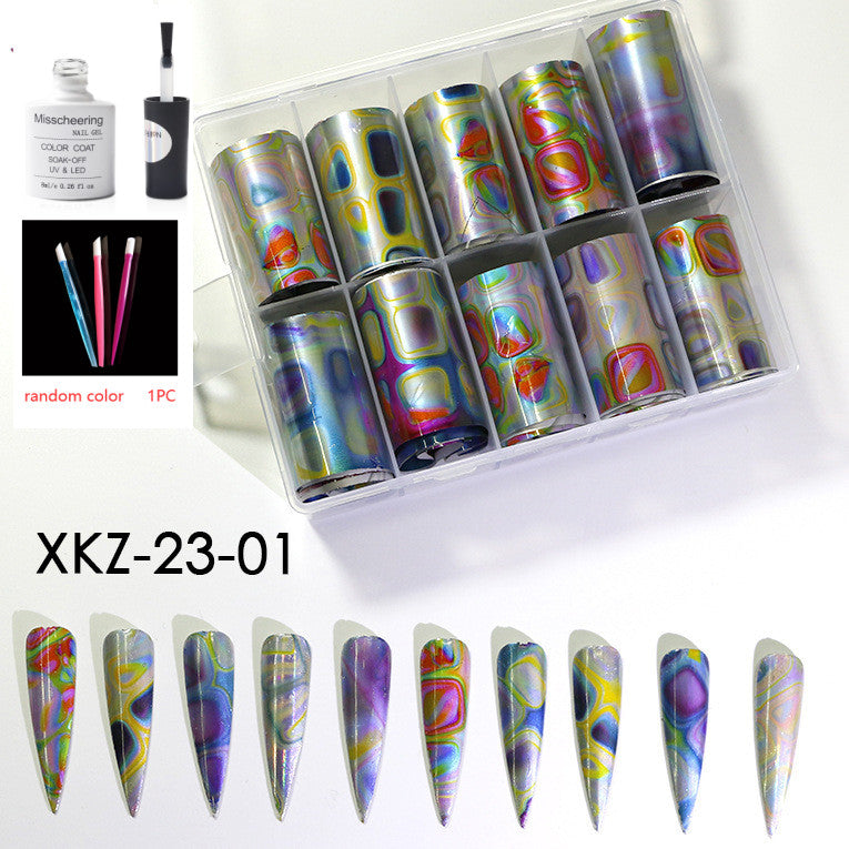 Nail Art Transfer Foils Set Of 12 - NJPH Best Selling 