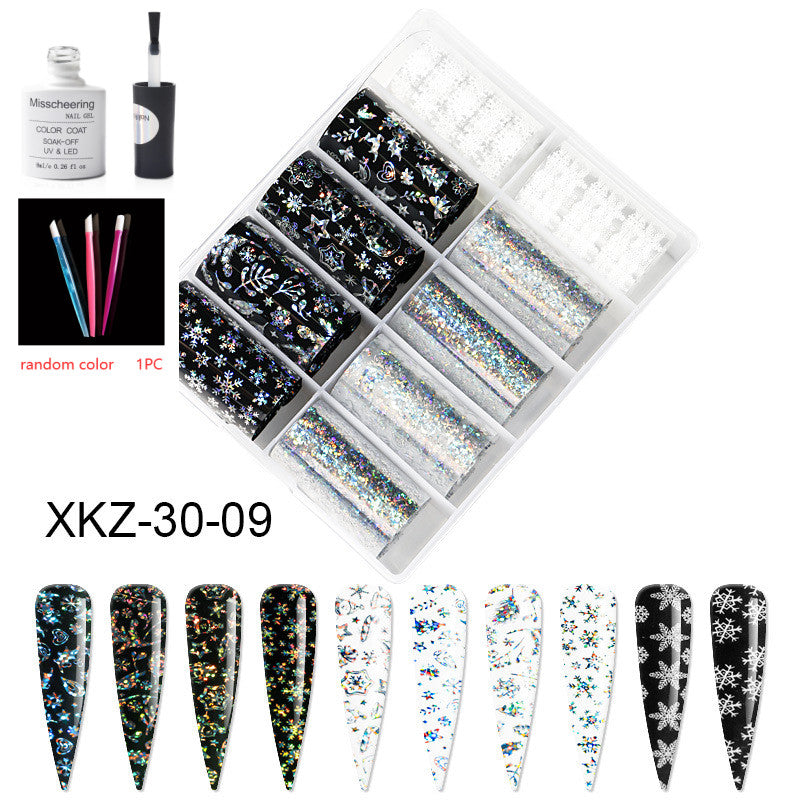 Nail Art Transfer Foils Set Of 12 - NJPH Best Selling 