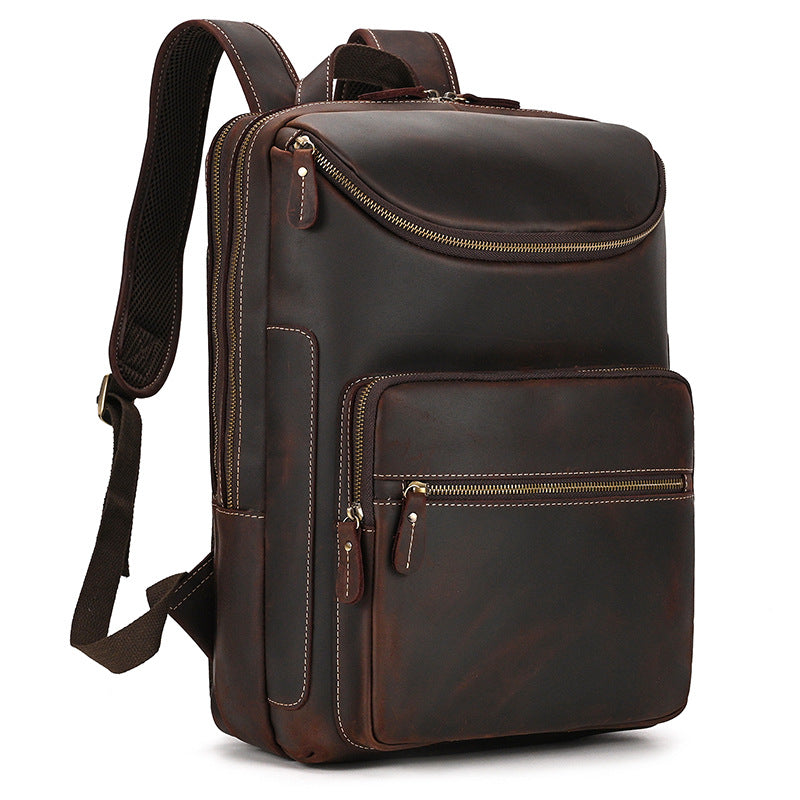 Leather Backpack Vintage Backpack Men's Cowhide - NJPH Best Selling 