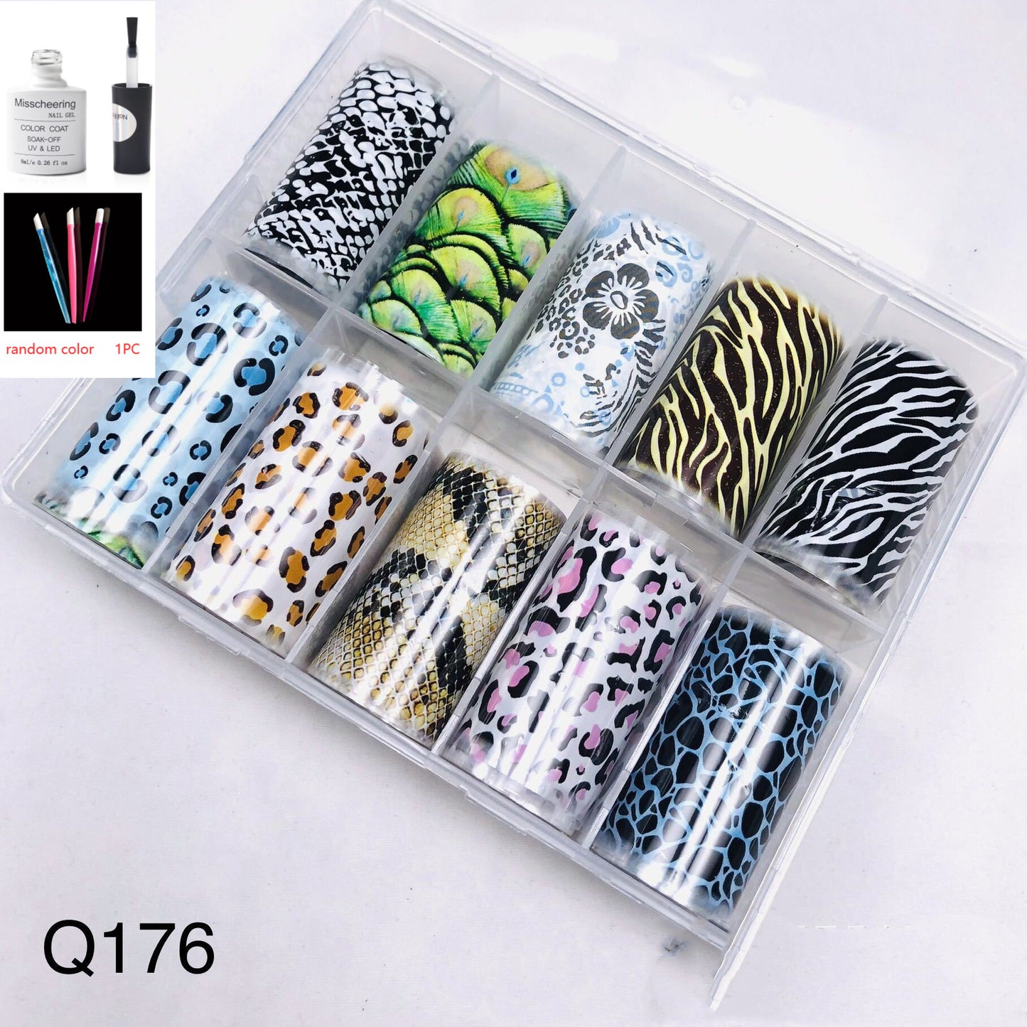 Nail Art Transfer Foils Set Of 12 - NJPH Best Selling 