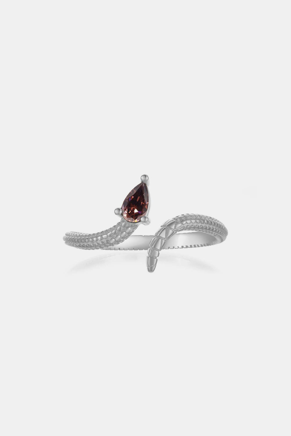 925 Sterling Silver Zircon Snake Shape Ring - NJPH Best Selling 