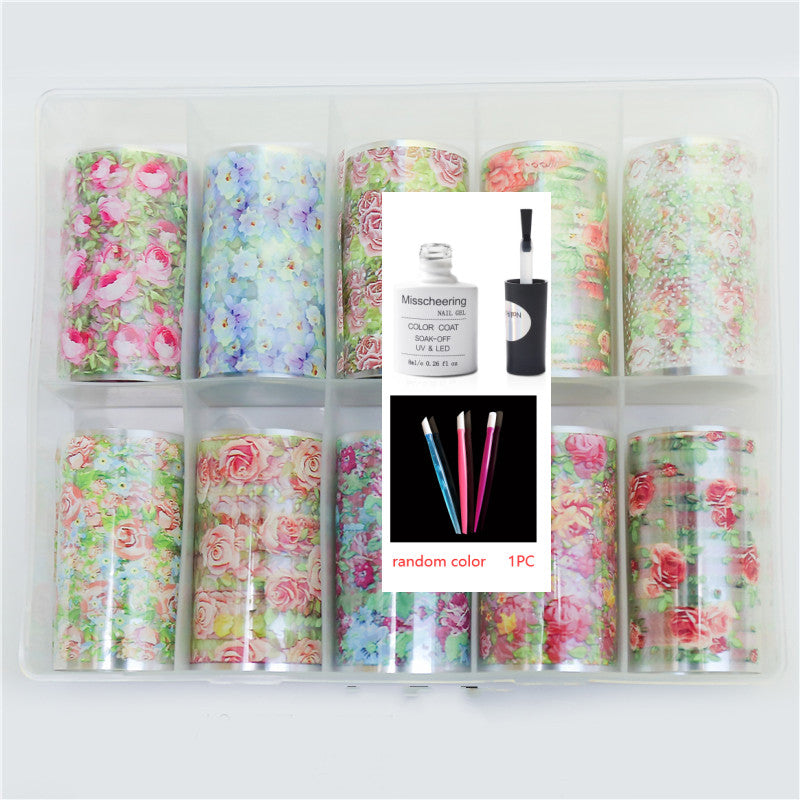 Nail Art Transfer Foils Set Of 12 - NJPH Best Selling 