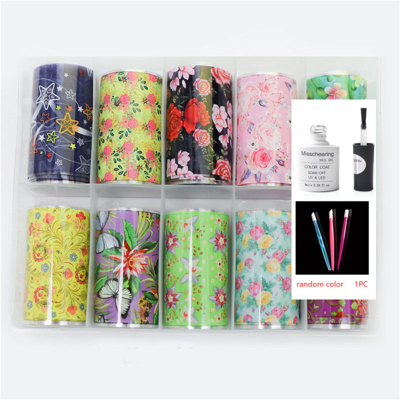 Nail Art Transfer Foils Set Of 12 - NJPH Best Selling 