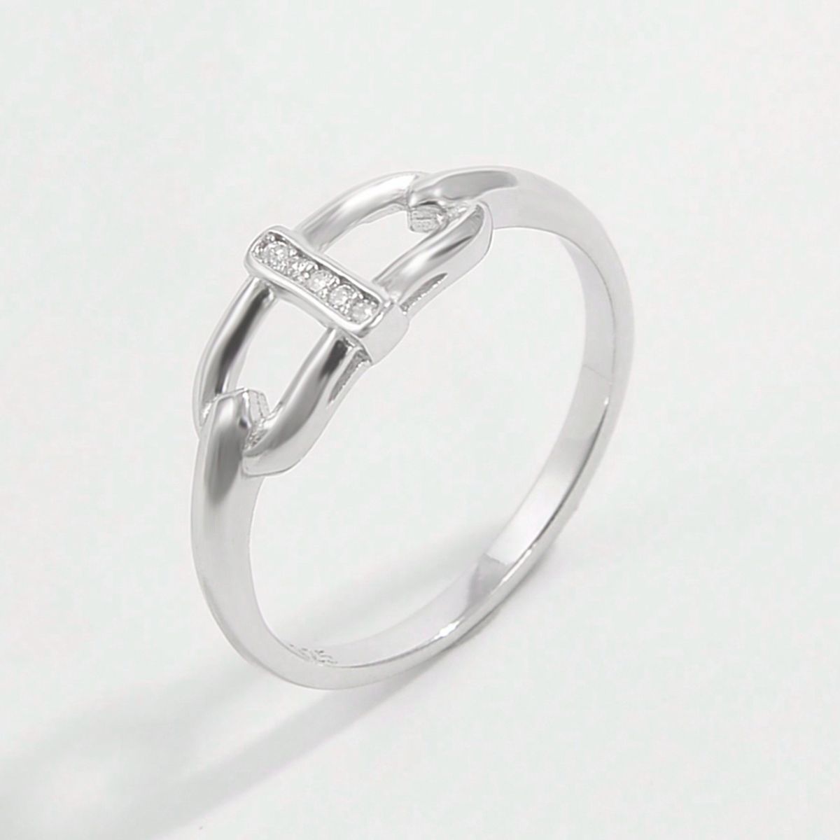 925 Sterling Silver Inlaid Zircon Ring - NJPH Best Selling 