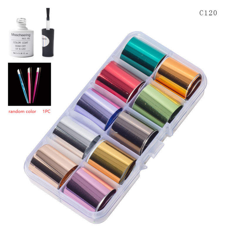 Nail Art Transfer Foils Set Of 12 - NJPH Best Selling 