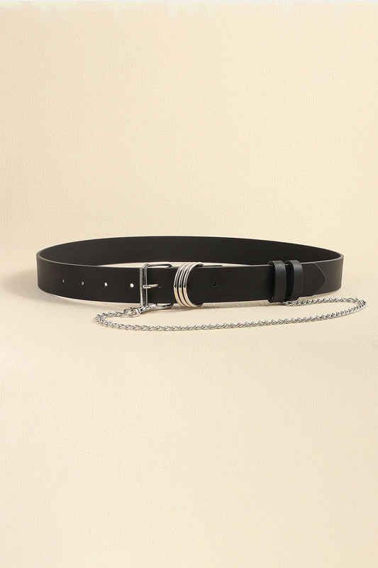 PU Leather Alloy Chain Belt - NJPH Best Selling 