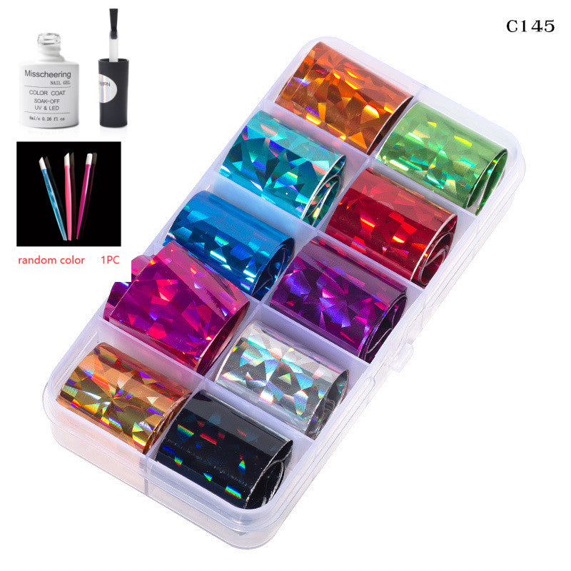 Nail Art Transfer Foils Set Of 12 - NJPH Best Selling 