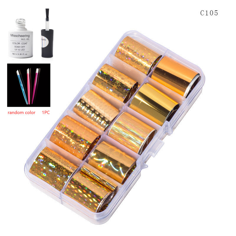 Nail Art Transfer Foils Set Of 12 - NJPH Best Selling 