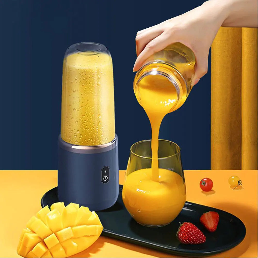 Portable Electric Juicer 400ml Lemon Orange Fruit Squeezer Multifunction Mixer Fruit Smoothie Blender Household Appliances - NJPH Best Selling 